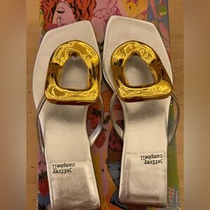 Never worn Jeffrey Campbell Linques sandals
